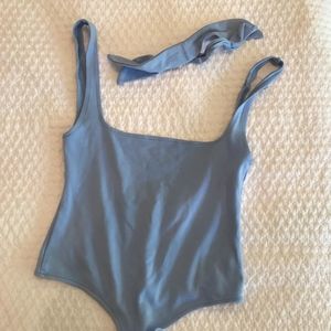 Free People Shoulder-Tie Bodysuit